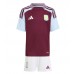 Maillot de foot Aston Villa Domicile vêtements enfant 2024-25 Manches Courtes (+ pantalon court)